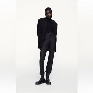Zara Coated Slim Pants Black